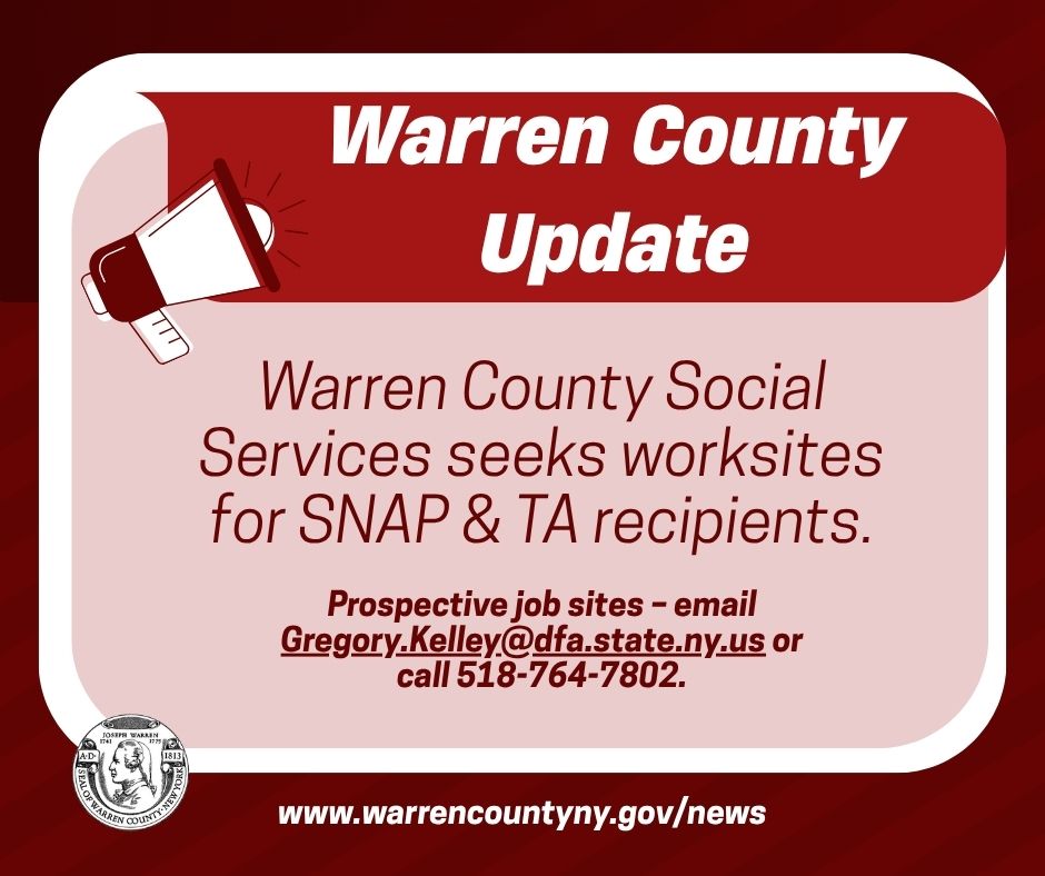 warren county seeks worksites for snap recipients