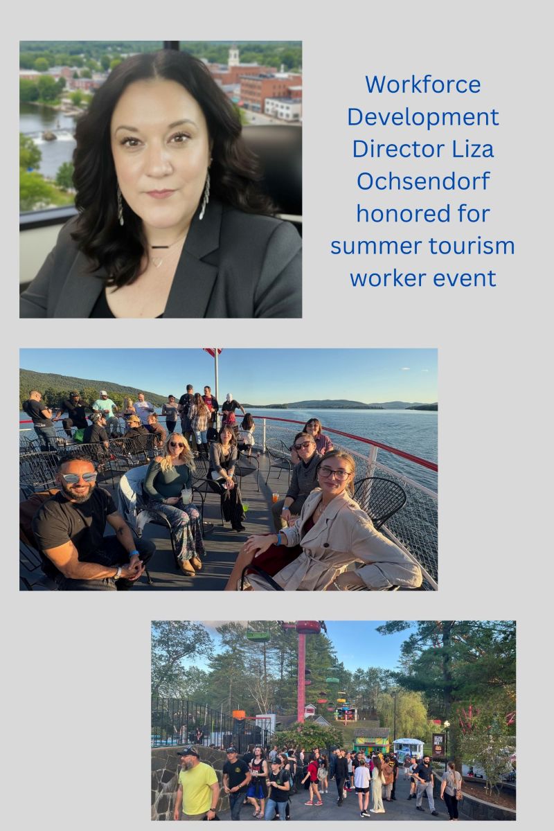 lizaward and photo of tourboat ride for summer workers