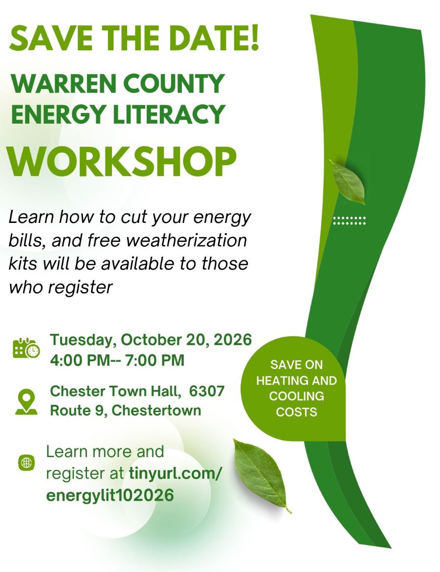 flyer for 10/20/26 energy workshop in Chestertown
