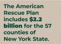 ARPA includes 2.2 billion for the 57 counties of New York State