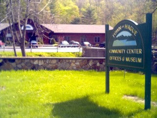 Photo of Town of Hague sign