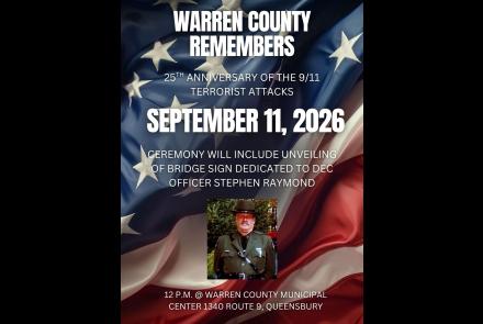 flyer for 9/11 event at warren county municipal center