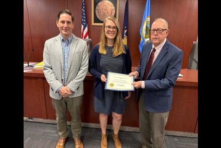sarah brugger wins employee of the quarter for 3rd quarter of 2026